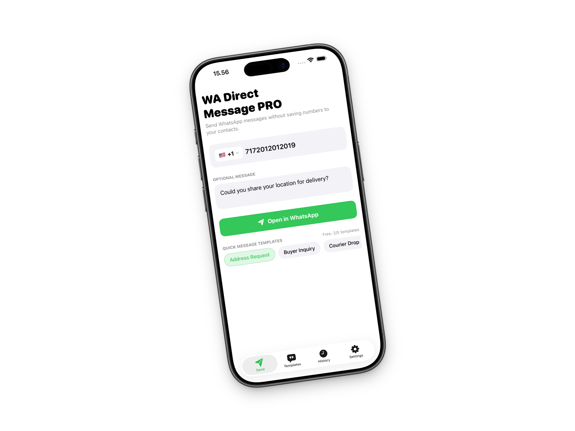 WA Direct App Mockup